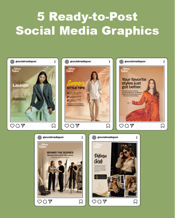 5 READY-TO-POST SOCIAL MEDIA GRAPHICS