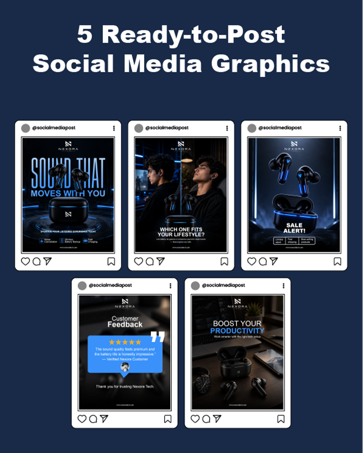 5 READY-TO-POST SOCIAL MEDIA GRAPHICS - Image 9