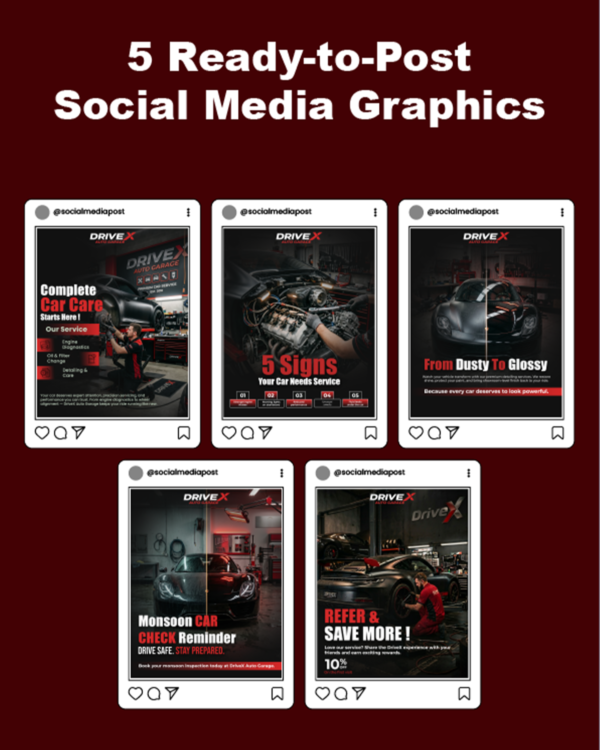 5 READY-TO-POST SOCIAL MEDIA GRAPHICS