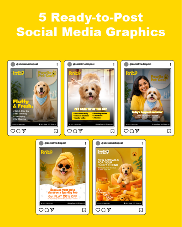 5 READY-TO-POST SOCIAL MEDIA GRAPHICS