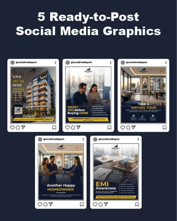 5 READY-TO-POST SOCIAL MEDIA GRAPHICS
